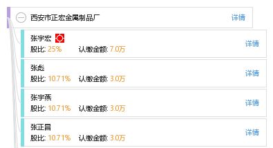 西安市正宏金屬制品廠(chǎng) 工商信息 信用報(bào)告 財(cái)務(wù)報(bào)表 電話(huà)地址查詢(xún) 天眼查